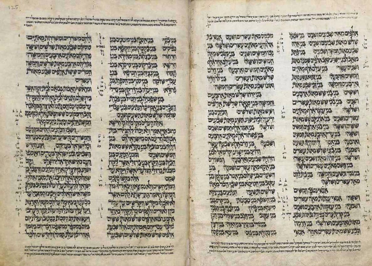 Biblia hebrajska, Jemen (atrament na pergaminie) autorstwa School Yemen