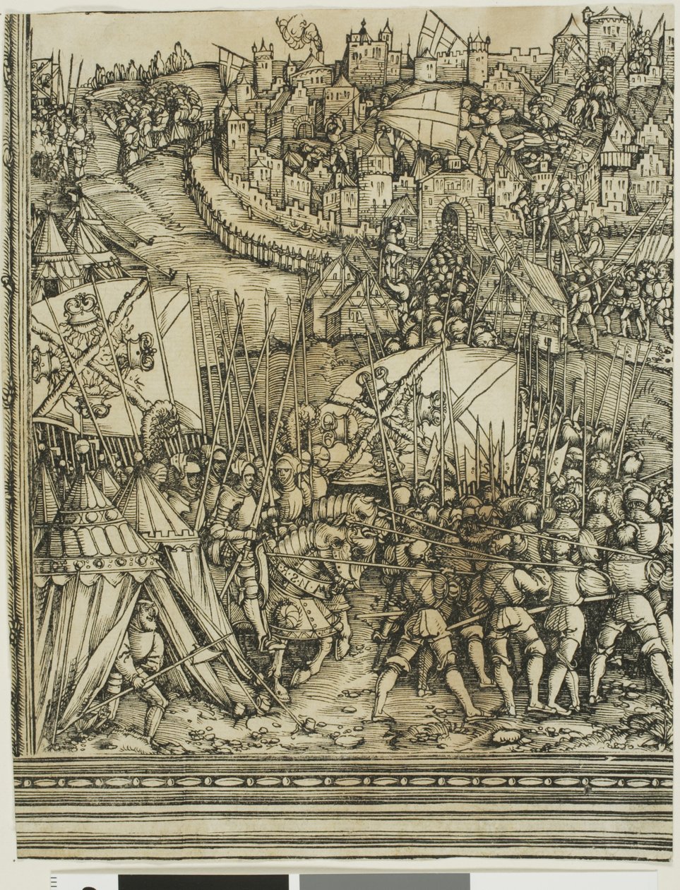 Kampania na Węgrzech, z Łuku Triumfalnego Maksymiliana I autorstwa School of Albrecht Dürer