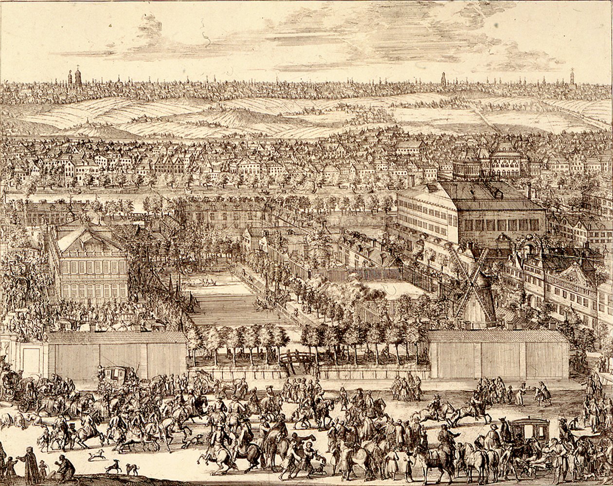 Dzielnica niemiecka Nemetskaya sloboda w Moskwie, prawa część, 1705 autorstwa Schoonebeek