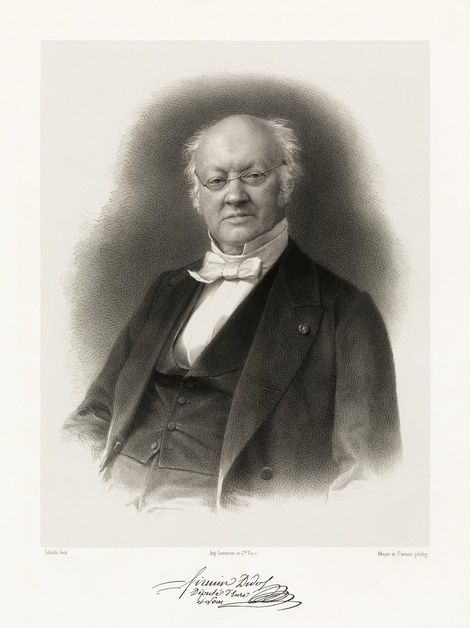 Firmin Didot, 1865-66 autorstwa Schultz