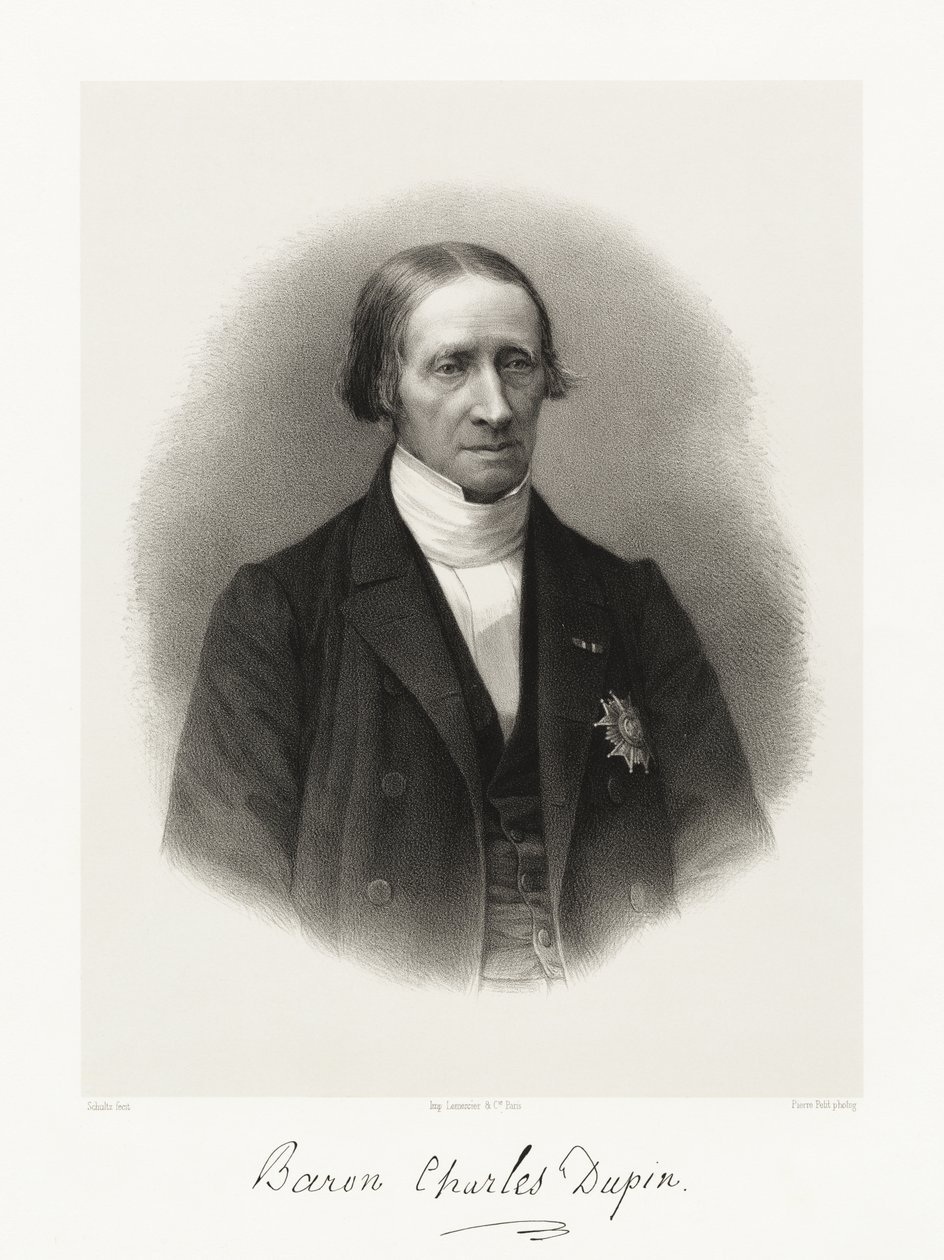 François Pierre Charles Baron Dupin, 1865-66 autorstwa Schultz