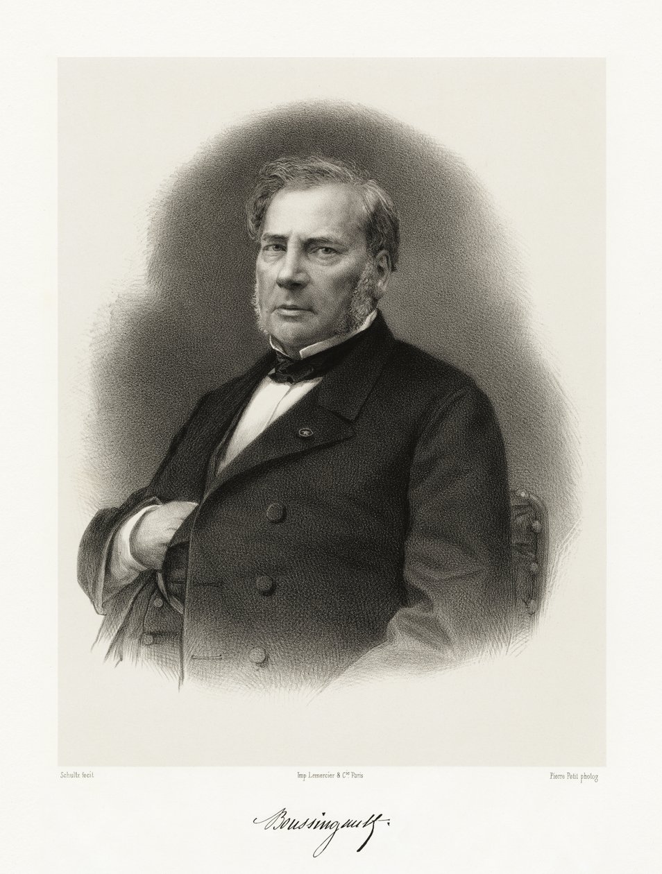 Jean-Baptiste Boussingault, 1865-66 autorstwa Schultz