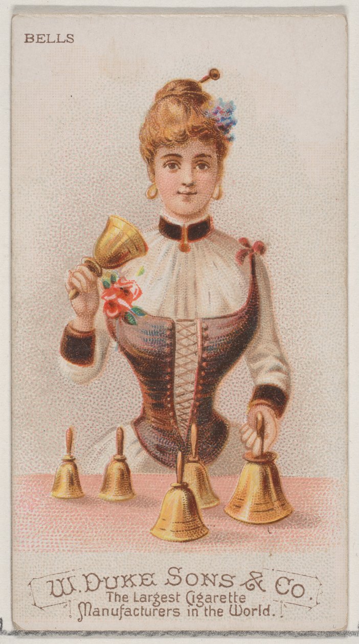 Dzwonki z serii Musical Instruments N82 do papierosów marki Duke, 1888., 1888. autorstwa Schumacher and Ettlinger
