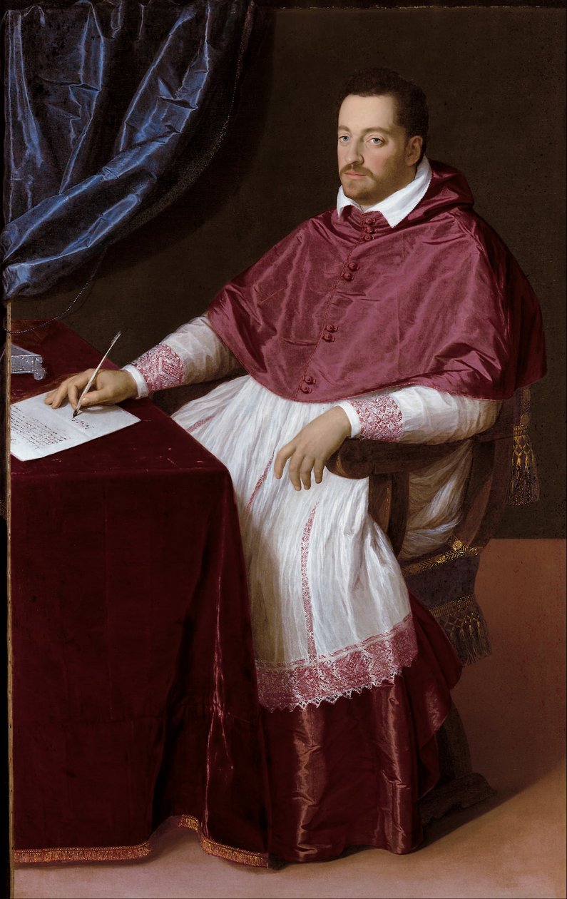 Kardynał Ferdinando de Medici, późniejszy wielki książę Ferdynand I Toskański autorstwa Scipione Pulzone