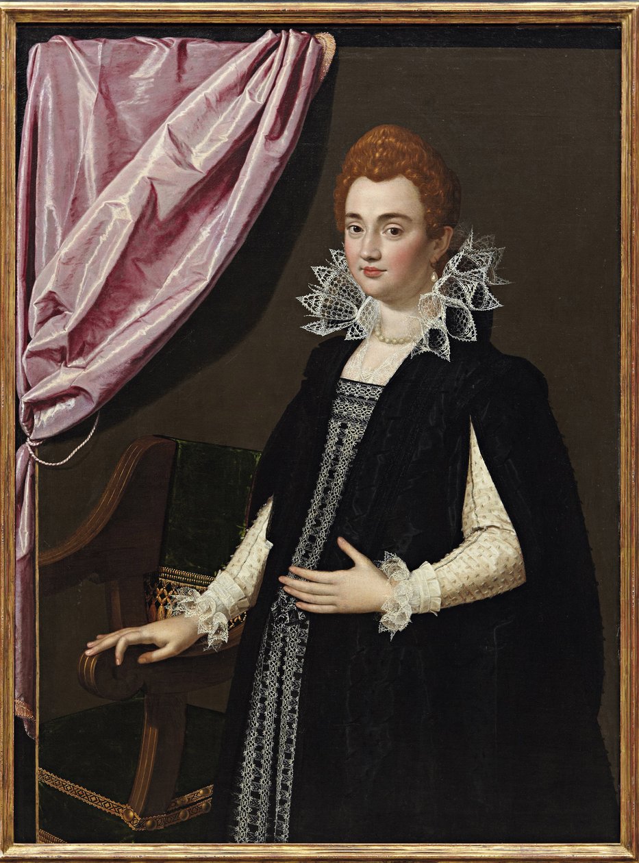 ""Portret Marii Medycejskiej (1575-1642)"" Peinture de Scipione Pulzone (1550-1598) - 1594 - Olej na płótnie - Dim 132,1x96,5 cm Kolekcja prywatna autorstwa Scipione Pulzone