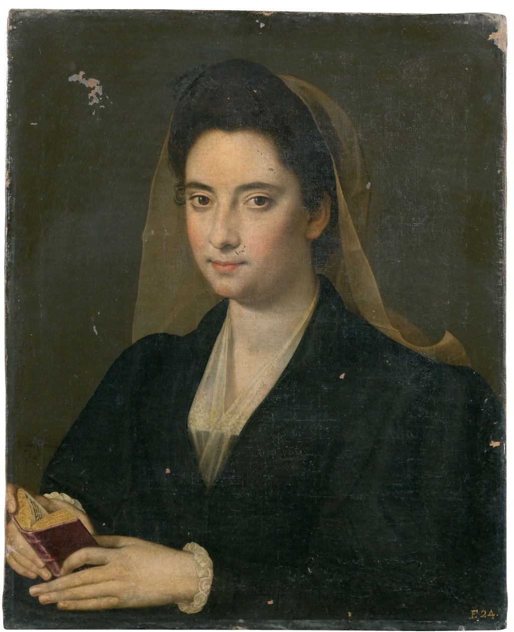 Portret damy z książką (