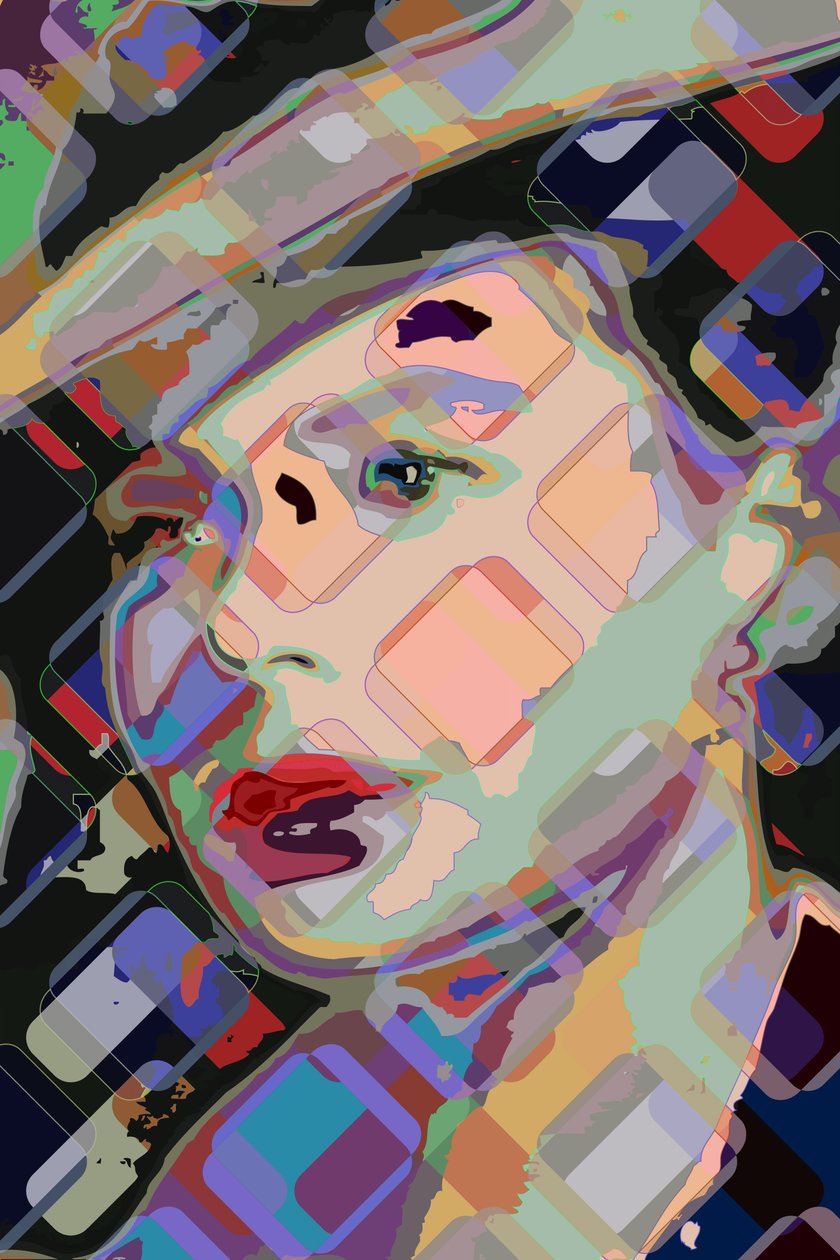 Ingrid Bergman (cyfrowa) autorstwa Scott J. Davis