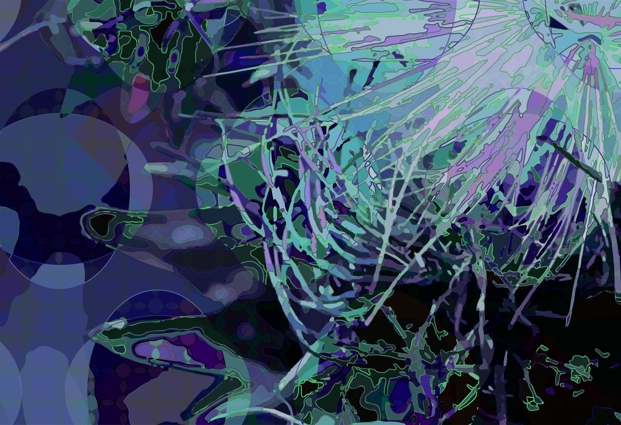 Karczoch_abst_horz4 (cyfrowy) autorstwa Scott J. Davis
