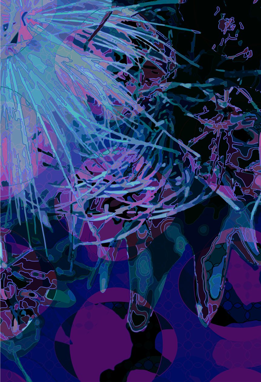 Karczoch_abst_vert3 (cyfrowy) autorstwa Scott J. Davis