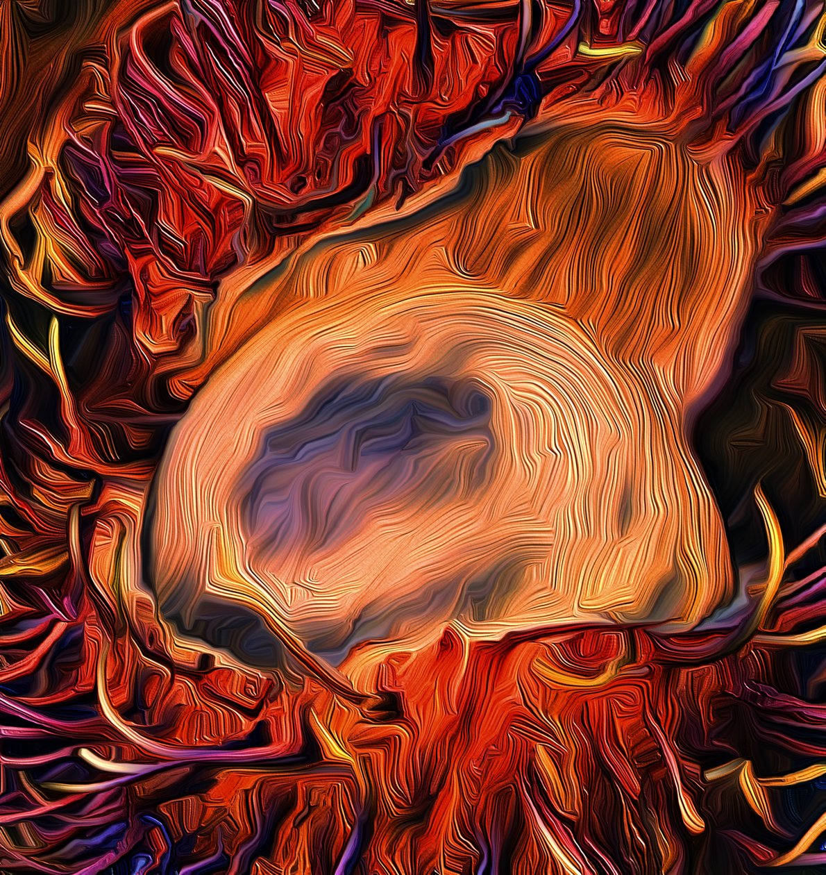 Huragan, 2021 (cyfrowy) autorstwa Scott J. Davis