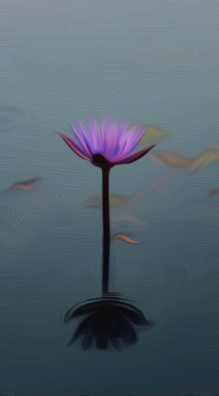 Fioletowa lilia autorstwa Scott J. Davis