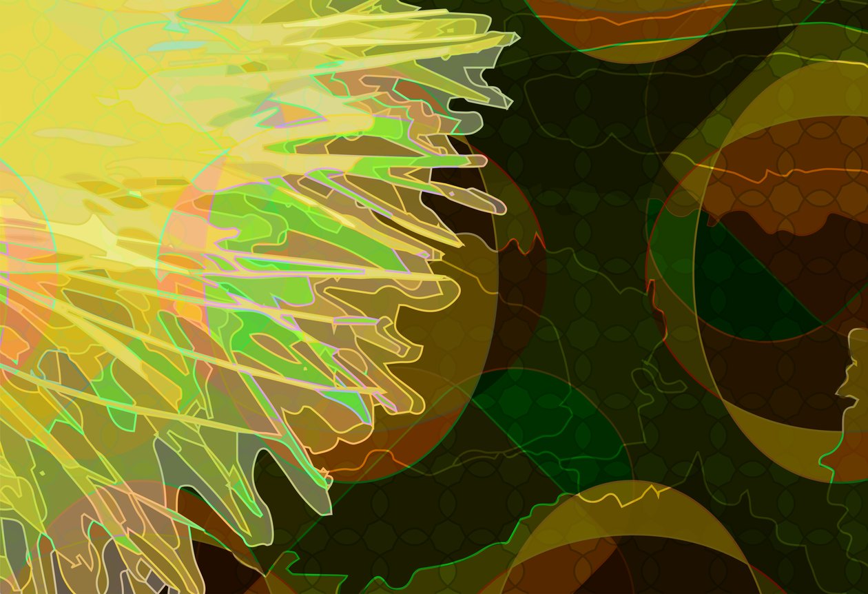Sunburst (cyfrowy) autorstwa Scott J. Davis