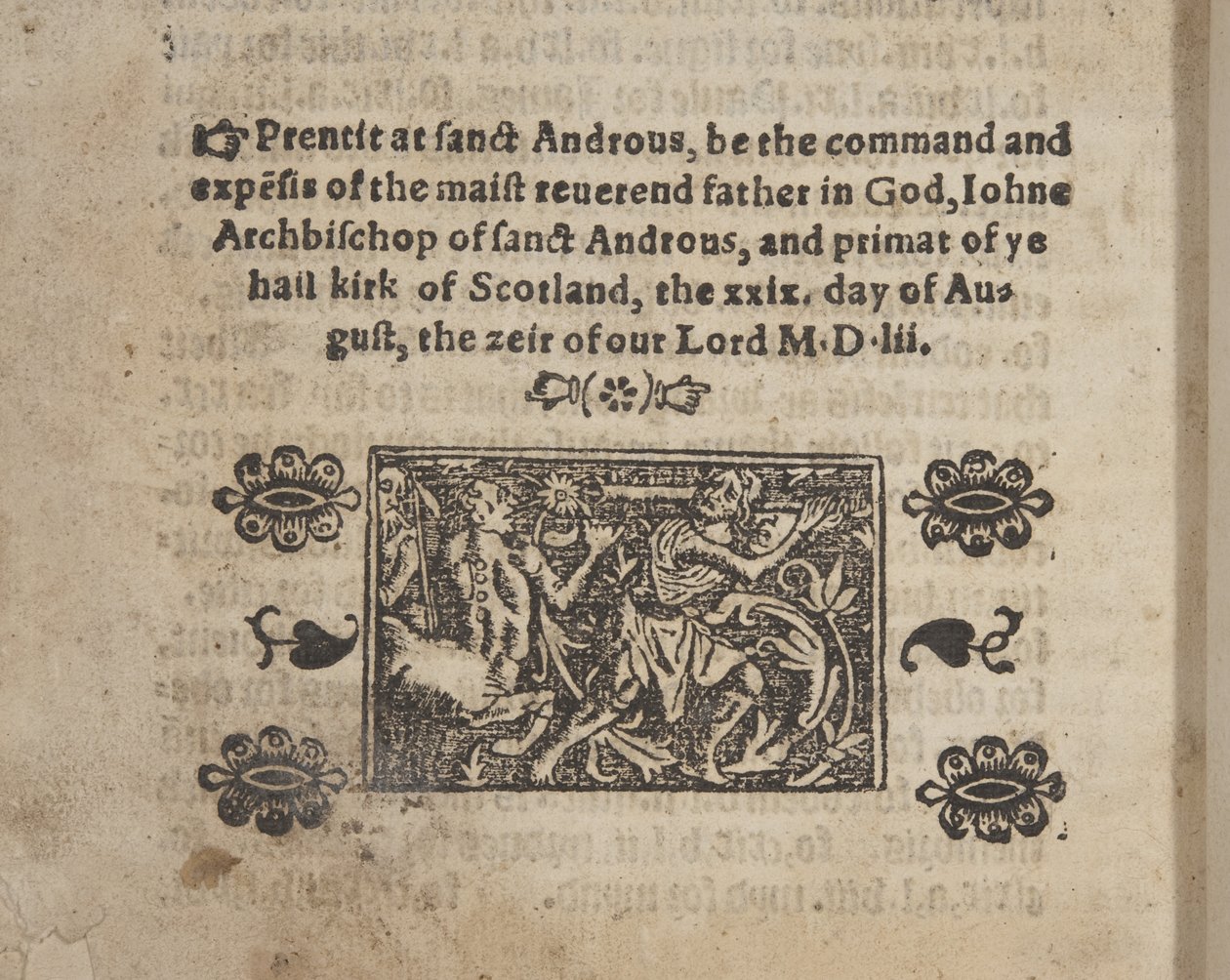 Fol 207 verso, z Katechizmu, 1552 autorstwa Scottish School