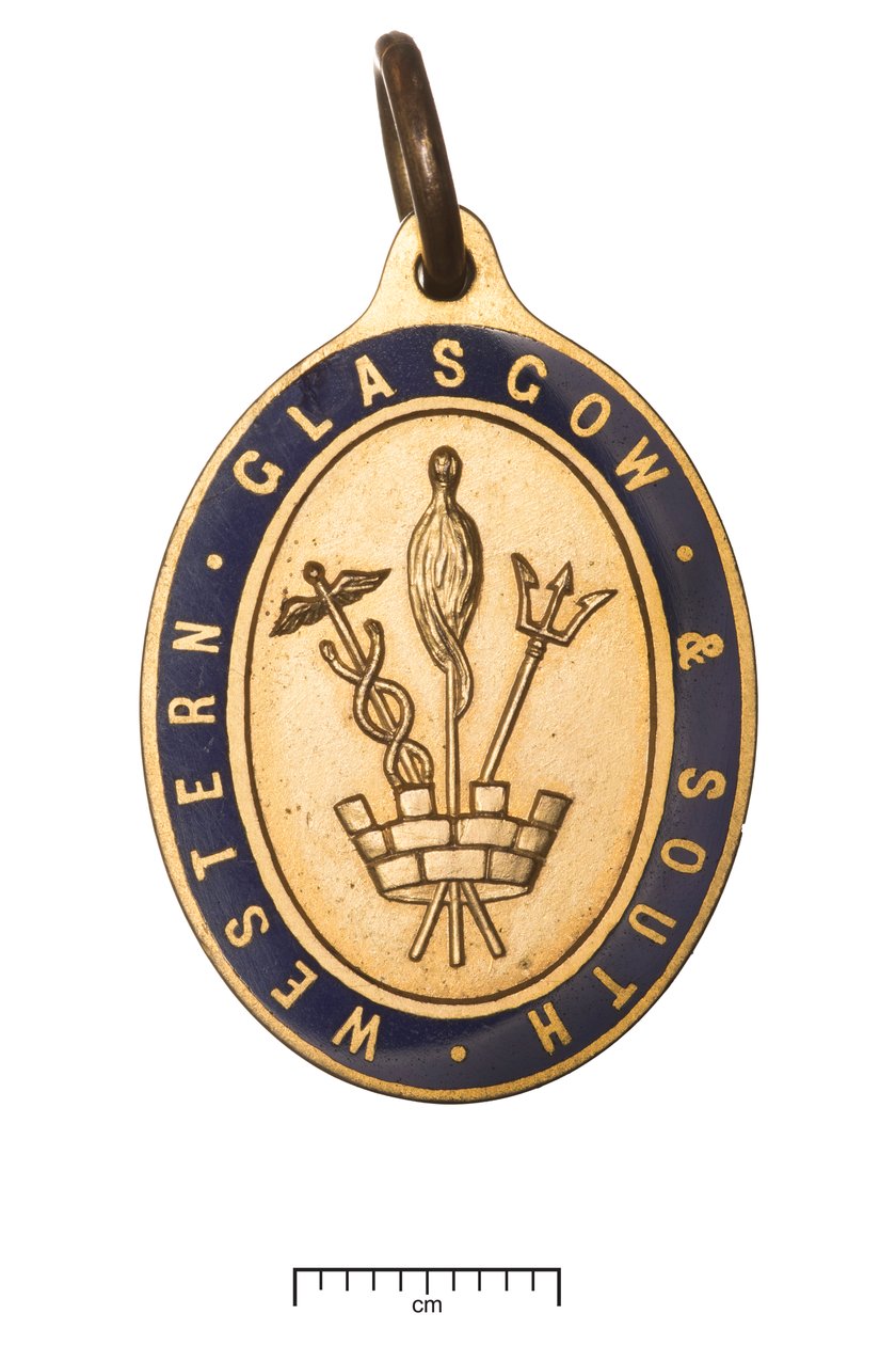 Scotland, Glasgow and South Western Railway, przepustka dyrektorów, ok. 1850 (złoto i emalia) autorstwa Scottish School