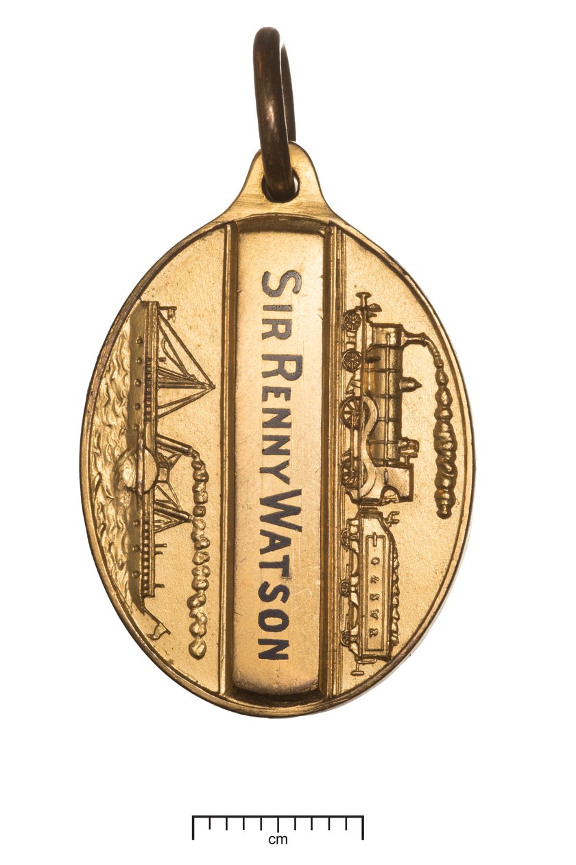 Scotland, Glasgow and South Western Railway, przepustka dyrektorów, ok. 1850 (złoto i emalia) autorstwa Scottish School