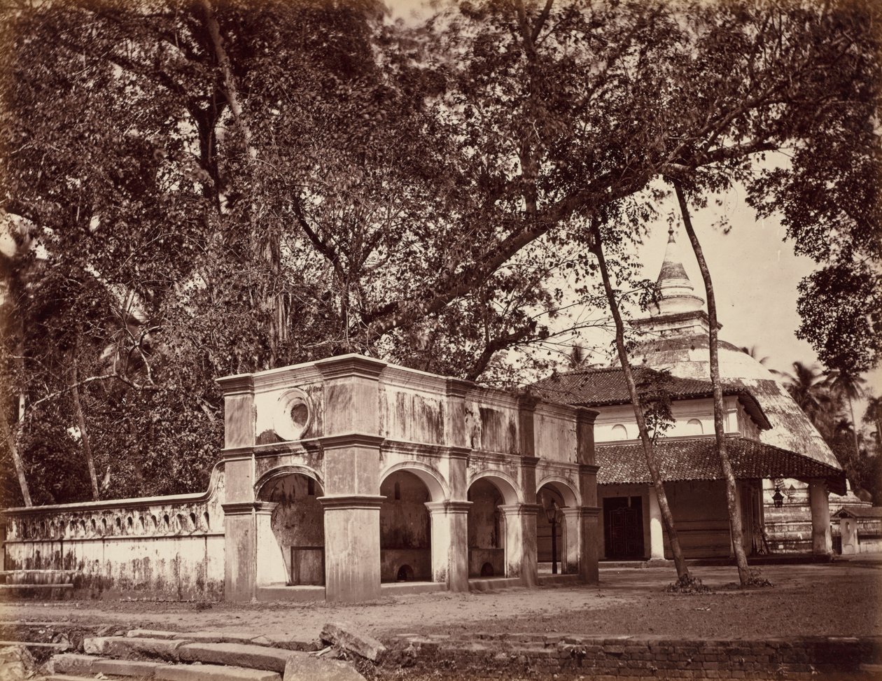 Świątynia buddyjska, Kalani, ok. 1930 r. 1880. autorstwa Scowen and Co.