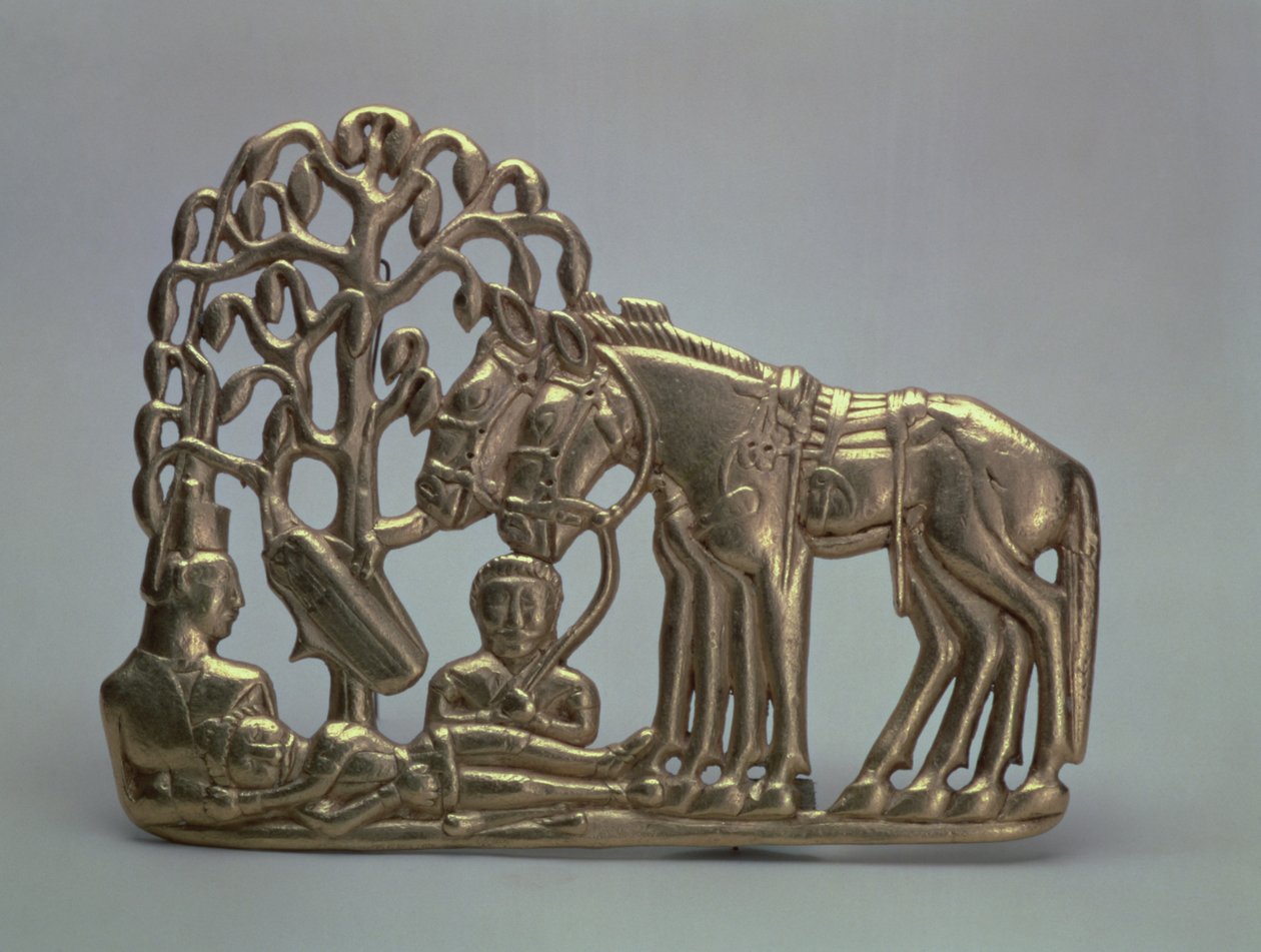 Klamra do paska, z kolekcji syberyjskiej Piotra I, VI-V wpne (złota) autorstwa Scythian