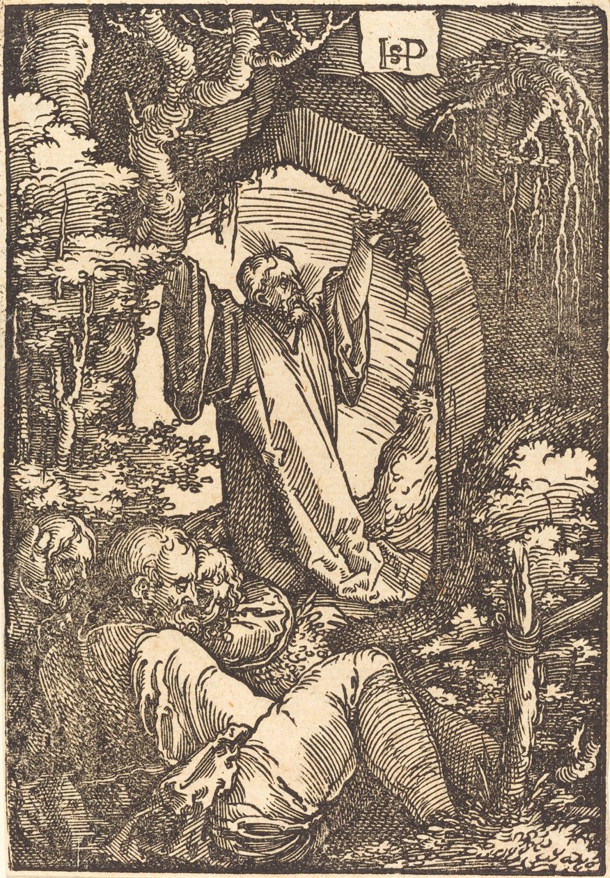Chrystus na Górze Oliwnej autorstwa Sebald Beham