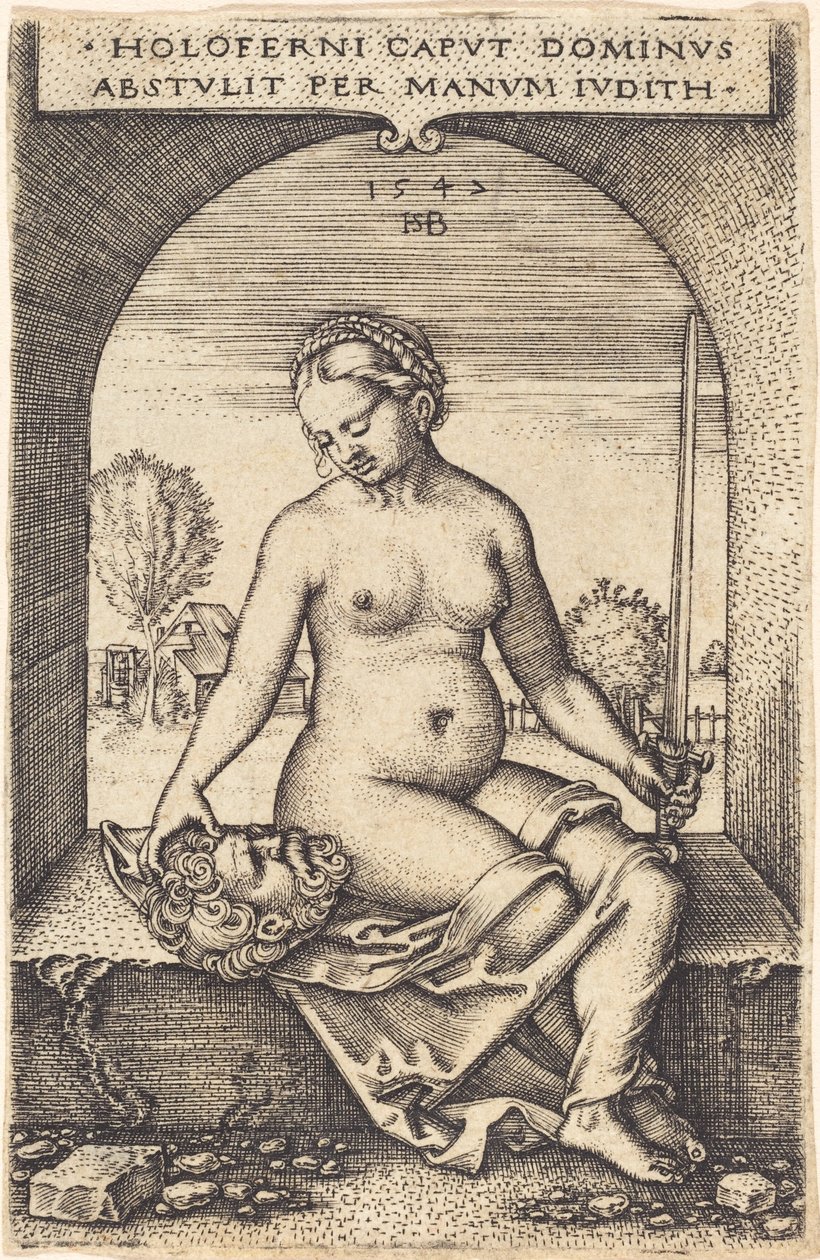 Judith siedząca w oknie autorstwa Sebald Beham
