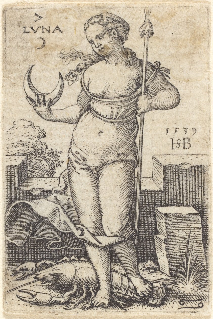 Luna autorstwa Sebald Beham