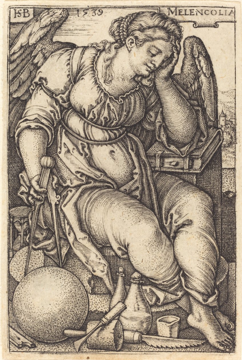 Melancholia autorstwa Sebald Beham