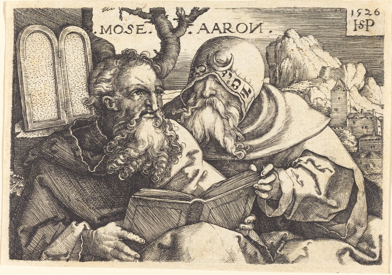Mojżesz i Aaron autorstwa Sebald Beham