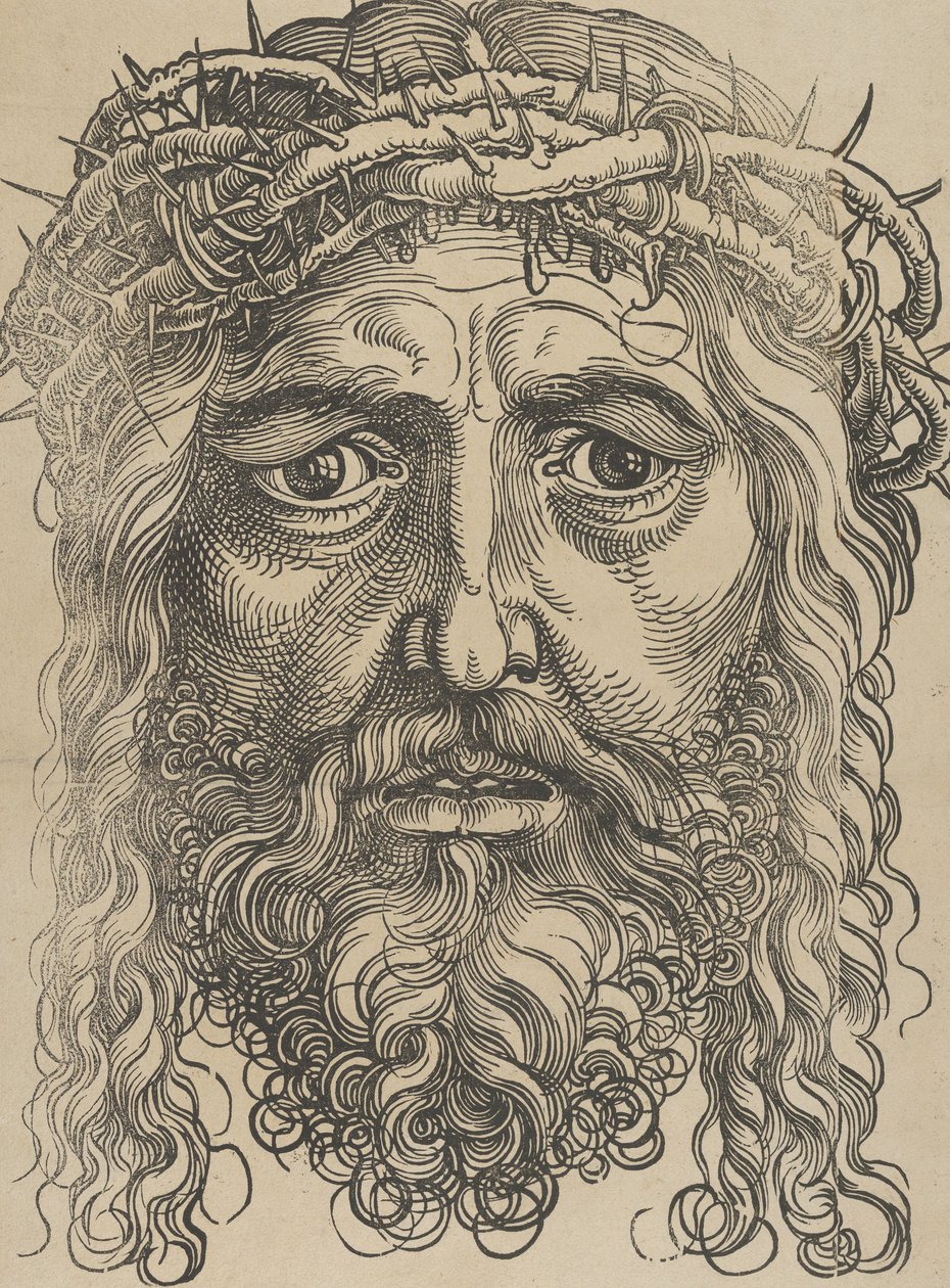 Głowa Chrystusa ukoronowana cierniem, ca. 1520. autorstwa Sebald Beham