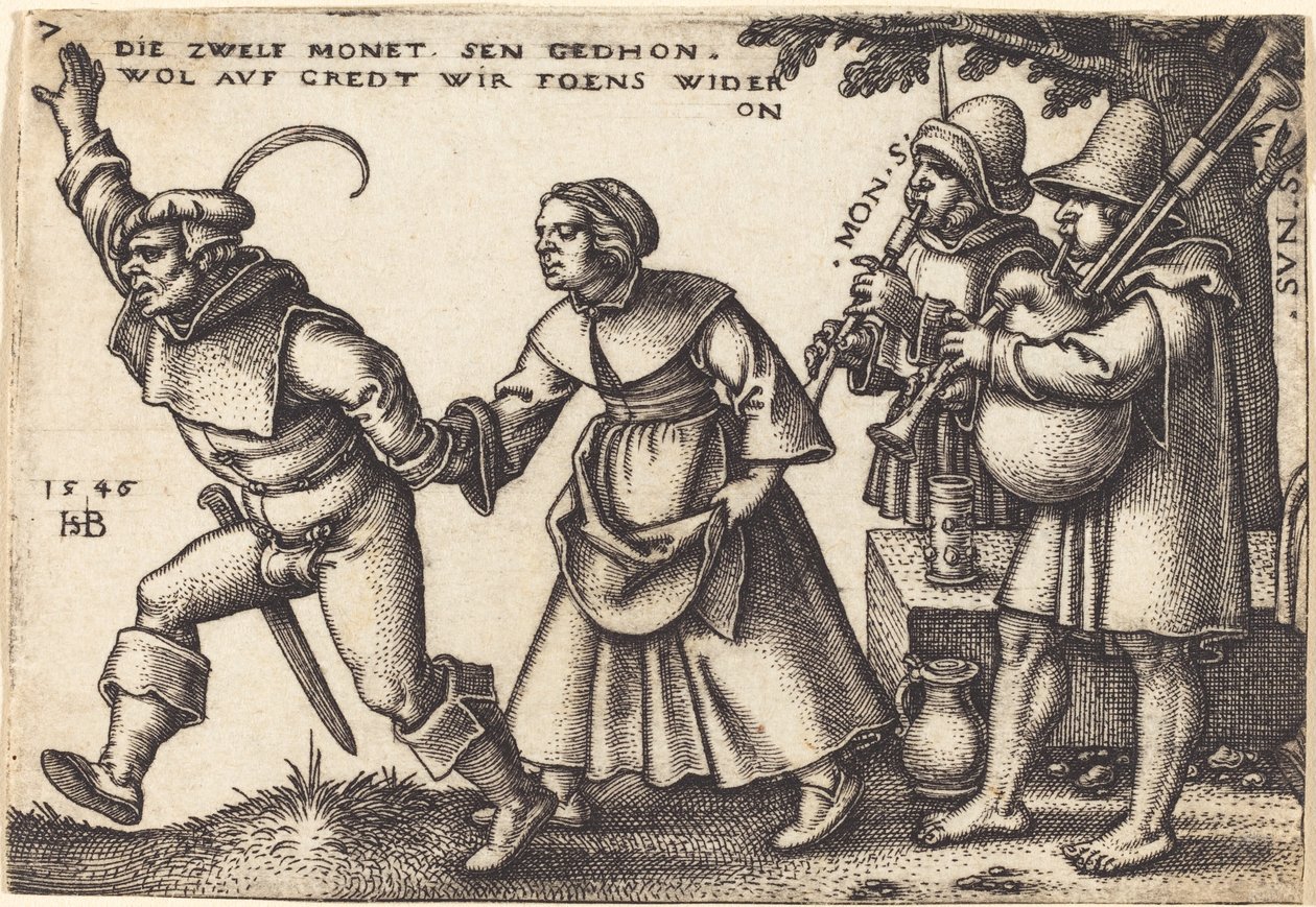 Koniec roku autorstwa Sebald Beham