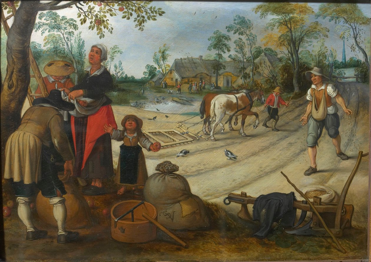Miesiąc wrzesień, ok. godz. 1618. autorstwa Sebastiaen Vrancx