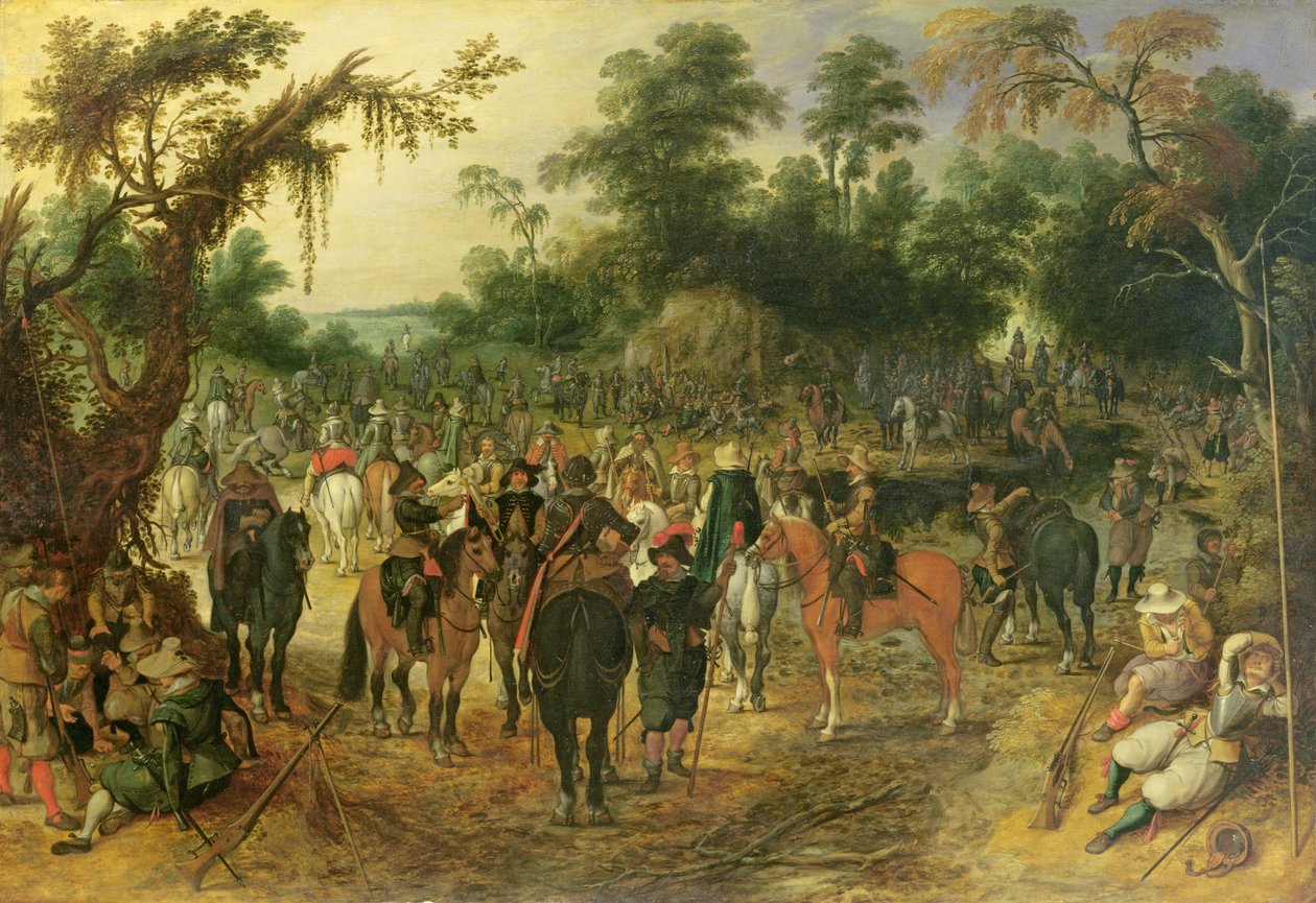 Scena obozowa autorstwa Sebastian Vrancx