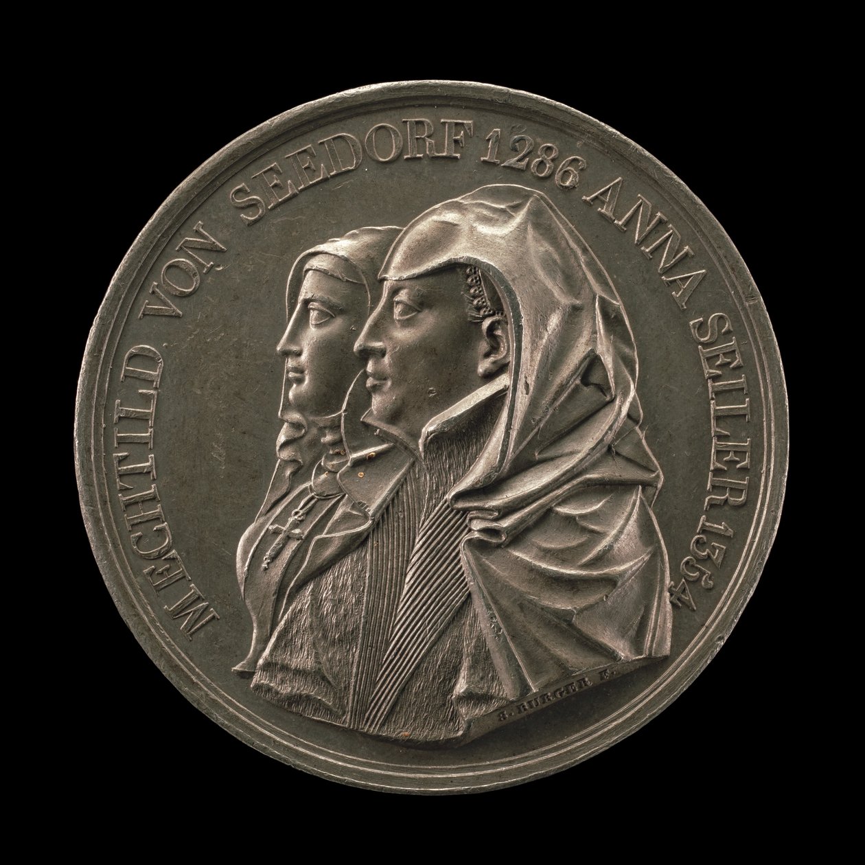 Mechtild von Seedorf i Anna Seiler [awers], 1818. autorstwa Sebastian Burger