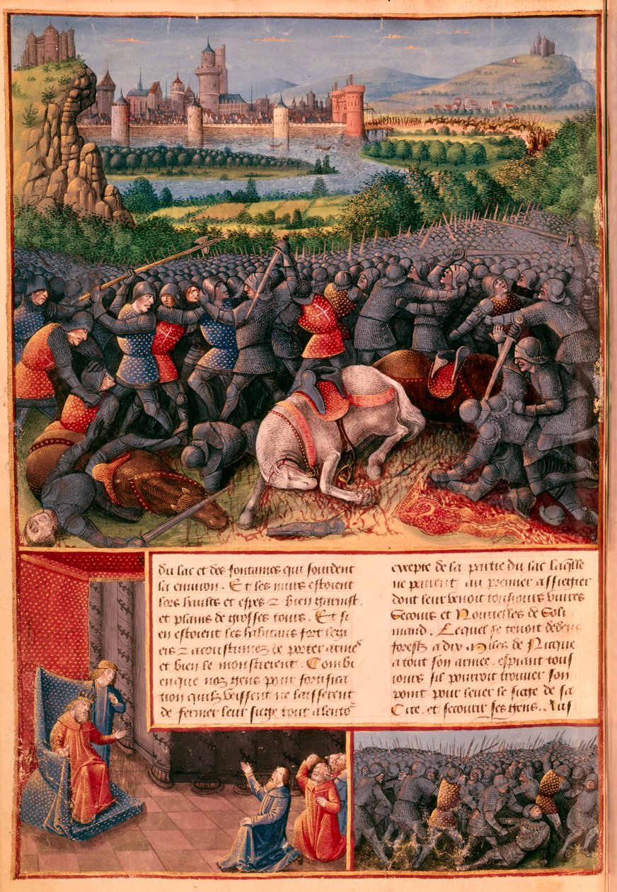 Sceny z I krucjaty, 1096-1099 c1490 autorstwa Sebastian Marmoret