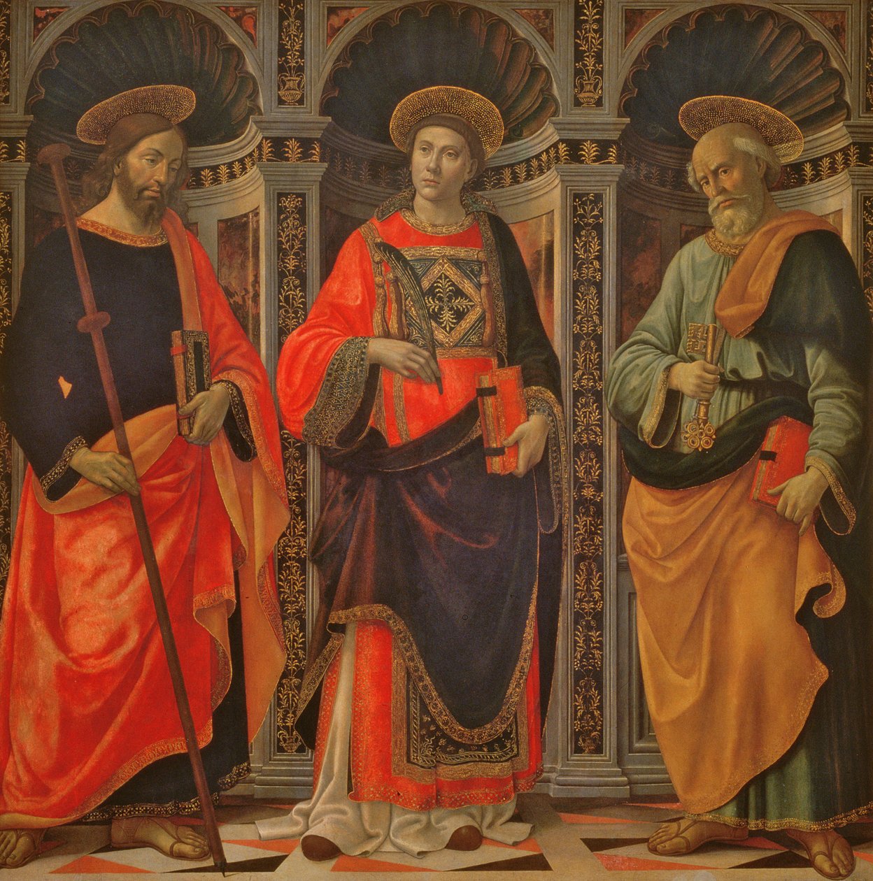 Św. Jakuba, Św. Szczepana i Św. Piotra autorstwa Sebastiano Minardi