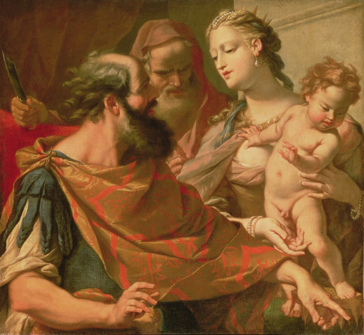 Mojżesz depczący koronę faraona autorstwa Sebastiano Ricci
