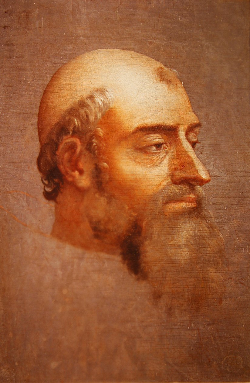 Portret Klemensa VII (olej na łupku) autorstwa Sebastiano del Piombo