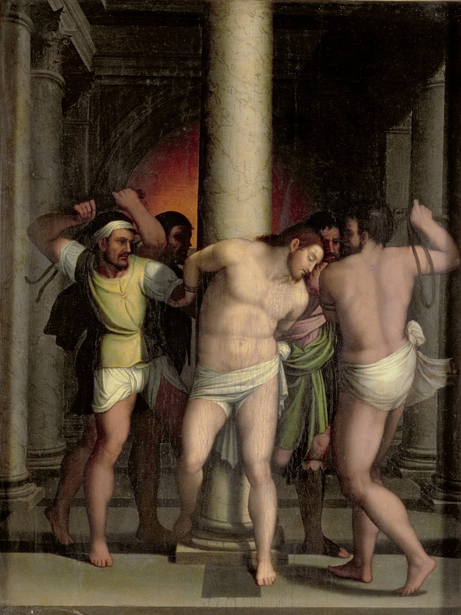 Biczowanie Chrystusa przy filarze autorstwa Sebastiano del Piombo
