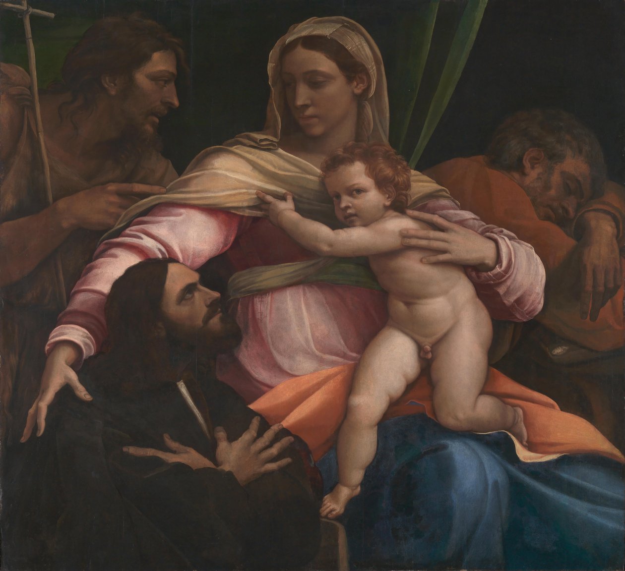 Madonna z Dzieciątkiem, święci i darczyńca autorstwa Sebastiano del Piombo