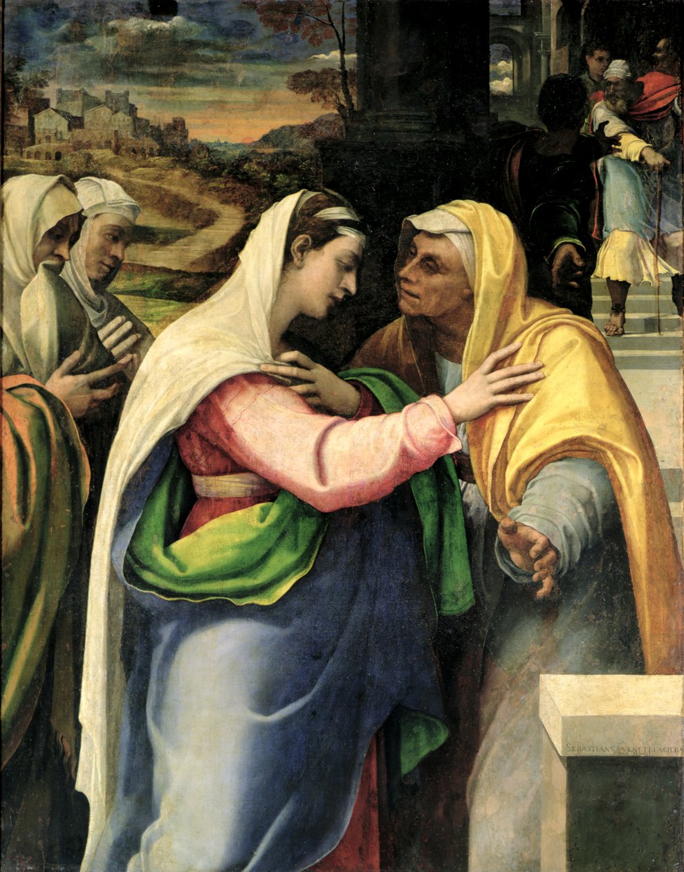 Nawiedzenie, 1519 autorstwa Sebastiano del Piombo