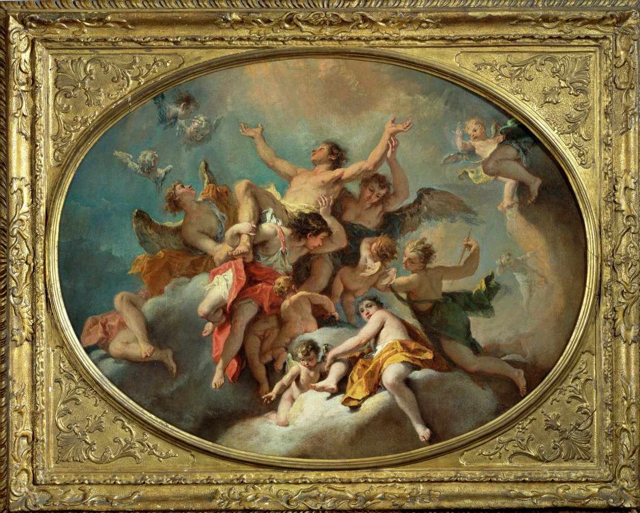 Gloryfikacja świętego Sebastiana ... autorstwa Sebastiano (attr. to) Ricci