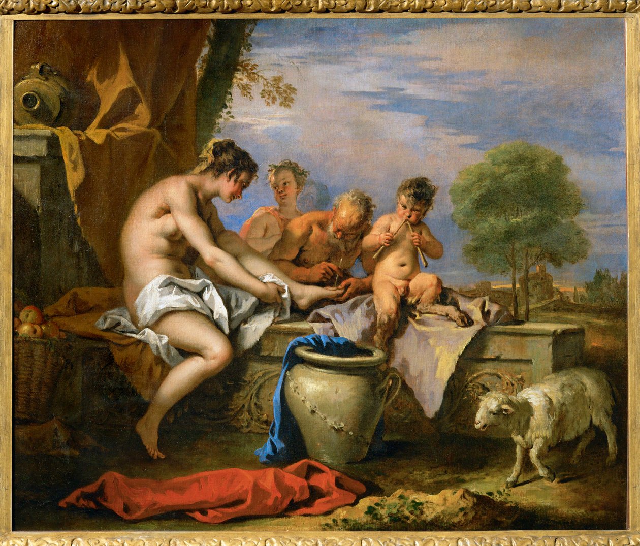Nimfy i satyry ... autorstwa Sebastiano (attr. to) Ricci