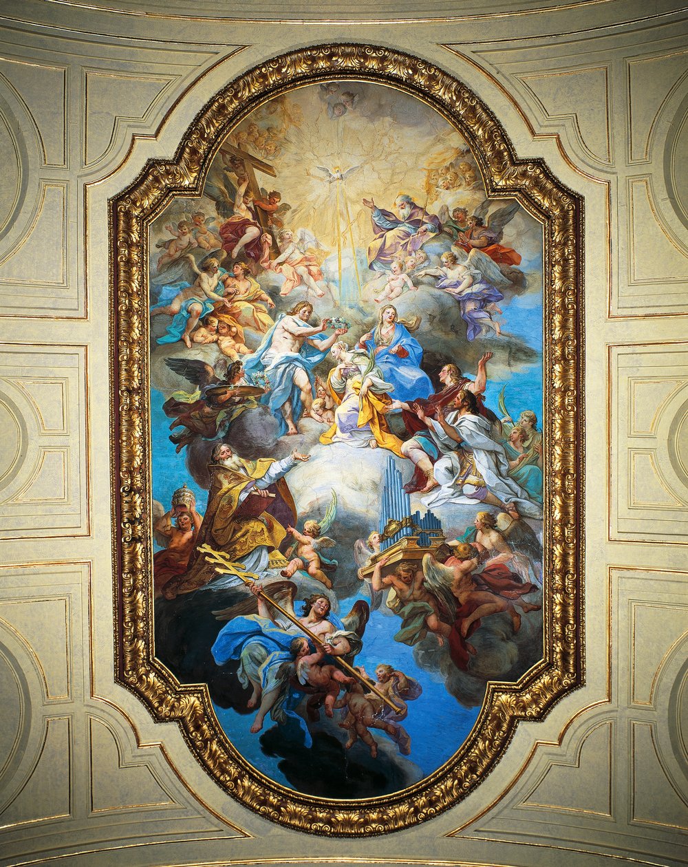 Koronacja św. Cecylii autorstwa Sebastiano Conca