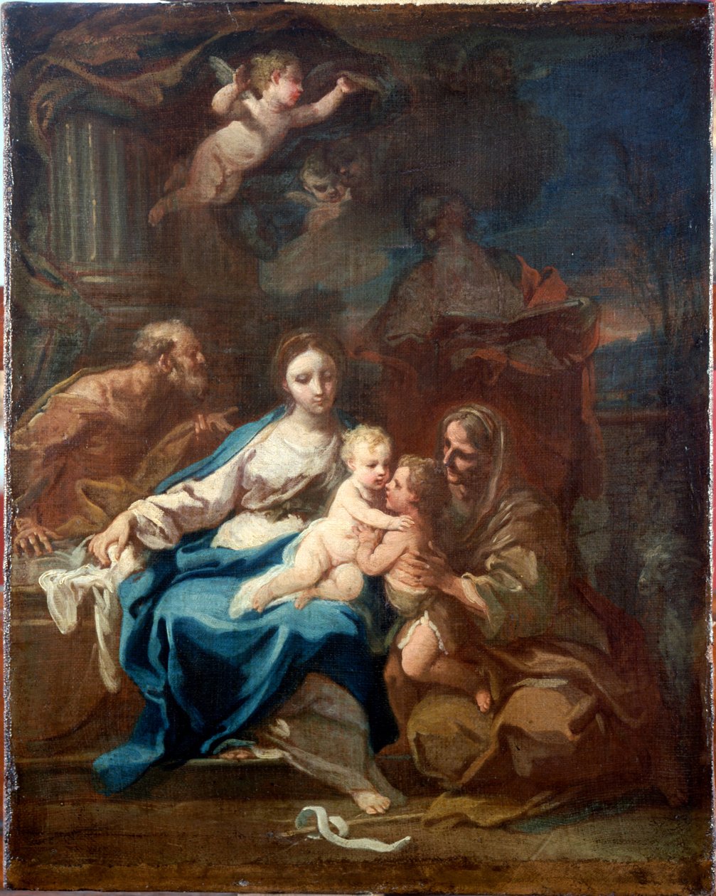 Heilige Familie mit St. Anna, dem Täufer und Zacharias autorstwa Sebastiano Conca