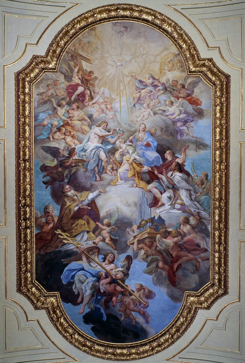 Apoteoza św. Cecylii (fresk) autorstwa Sebastiano Conca