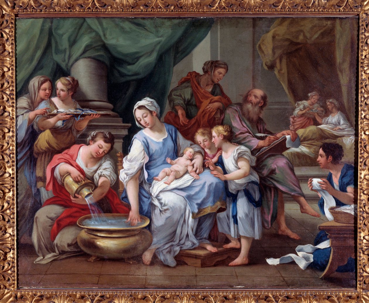 Narodziny św. Jana Chrzciciela (Narodziny św. Jana Chrzciciela) Obraz Sebastiano Conca (1680-1764) XVIII-wieczne Museo dell