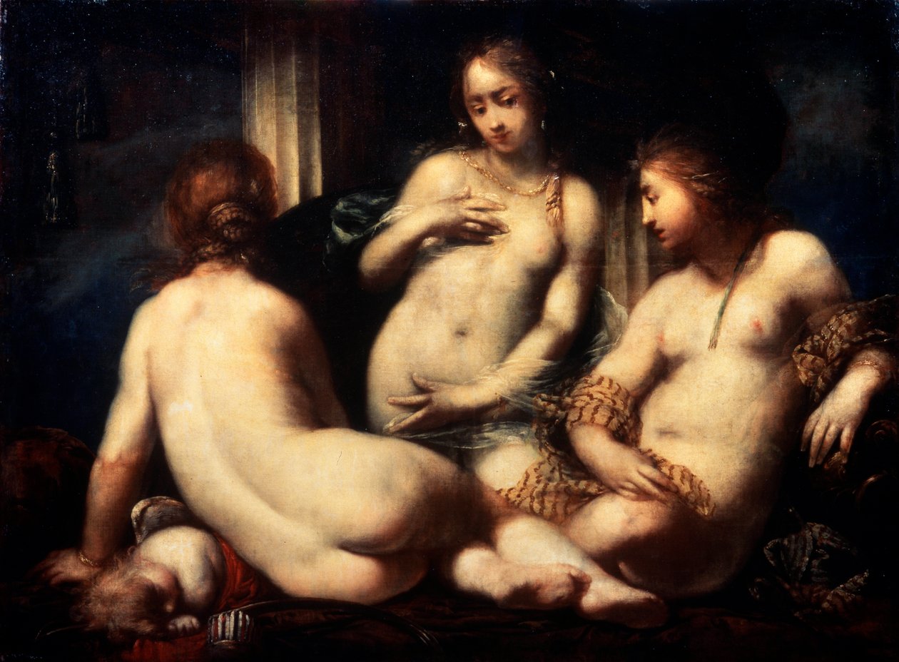 Trzy Gracje, 1650 autorstwa Sebastiano Mazzoni