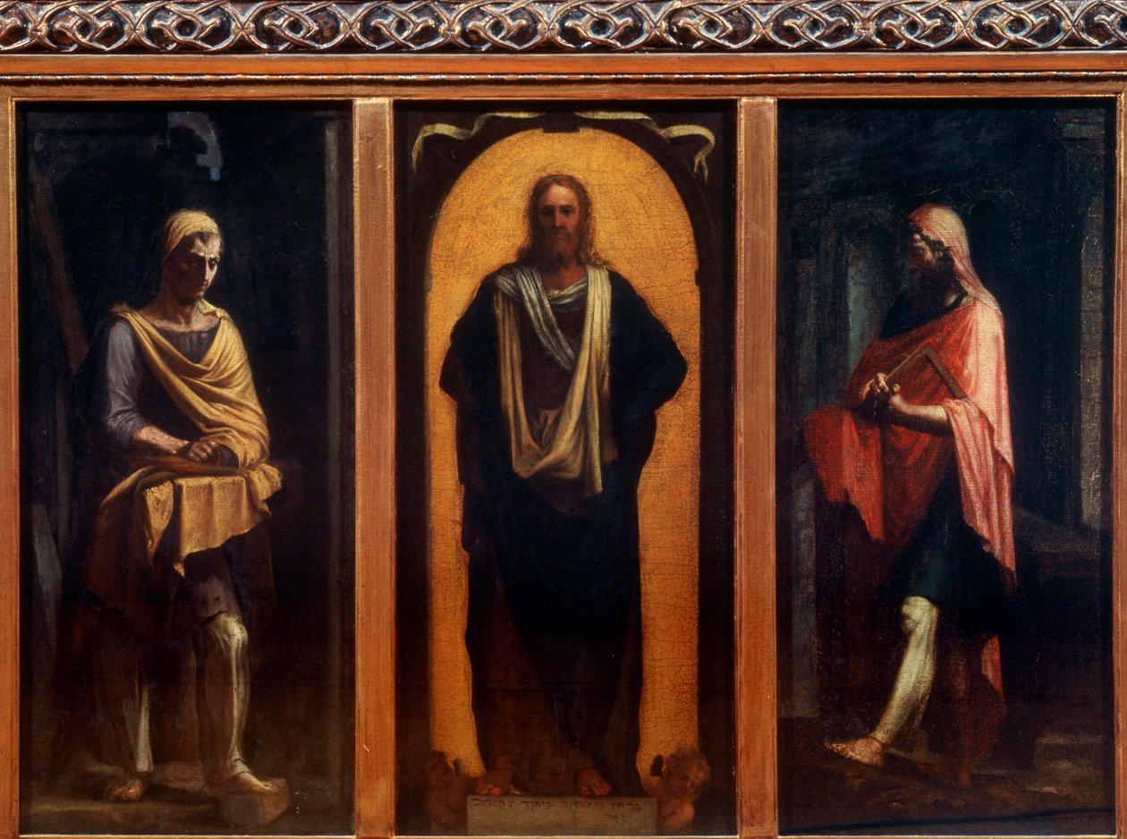 Chrystus z dwoma świętymi”. autorstwa Sebastiano Piombo del