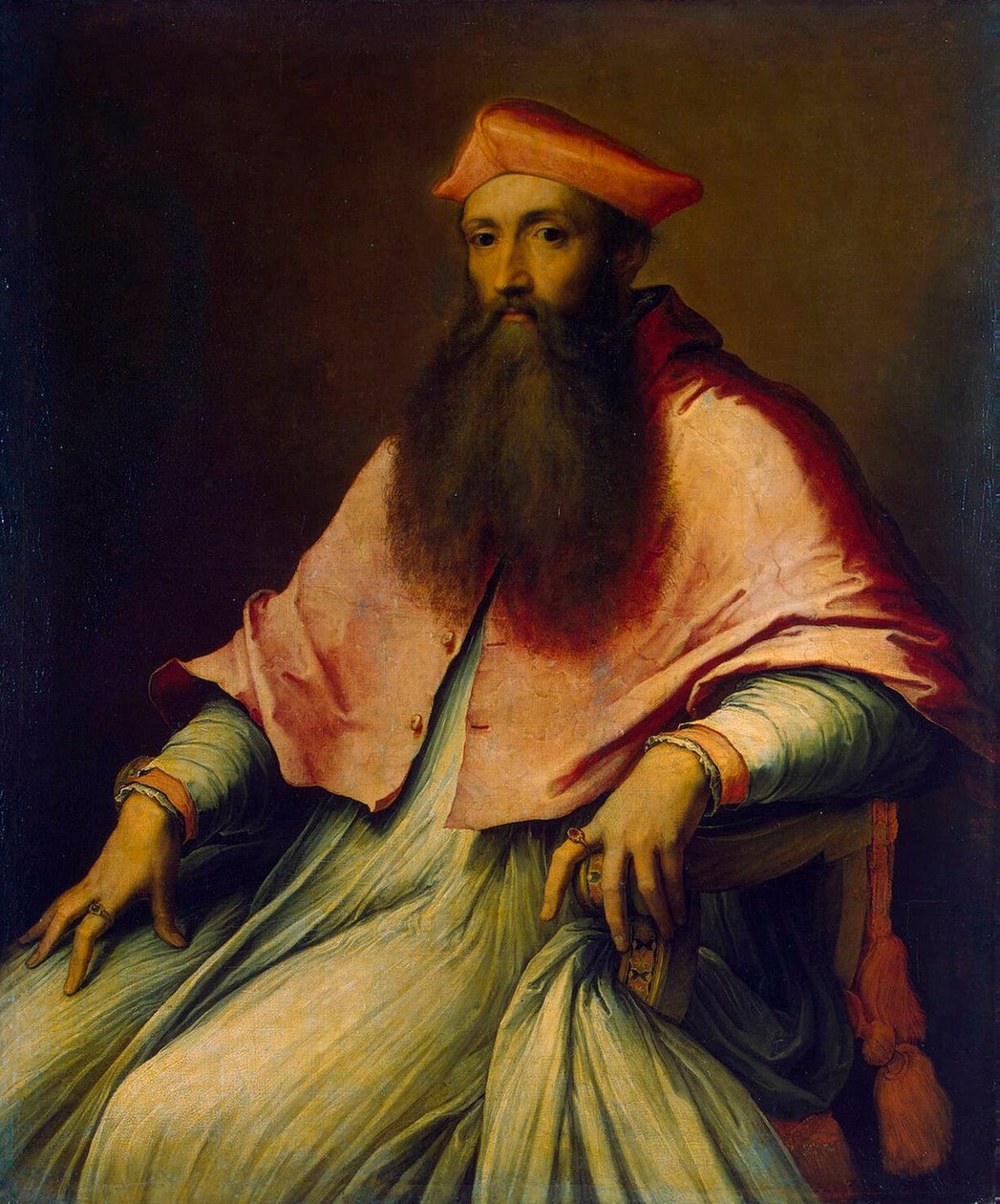 Portret kardynała Reginalda Polaka, lata czterdzieste XVI wieku. autorstwa Sebastiano Piombo del