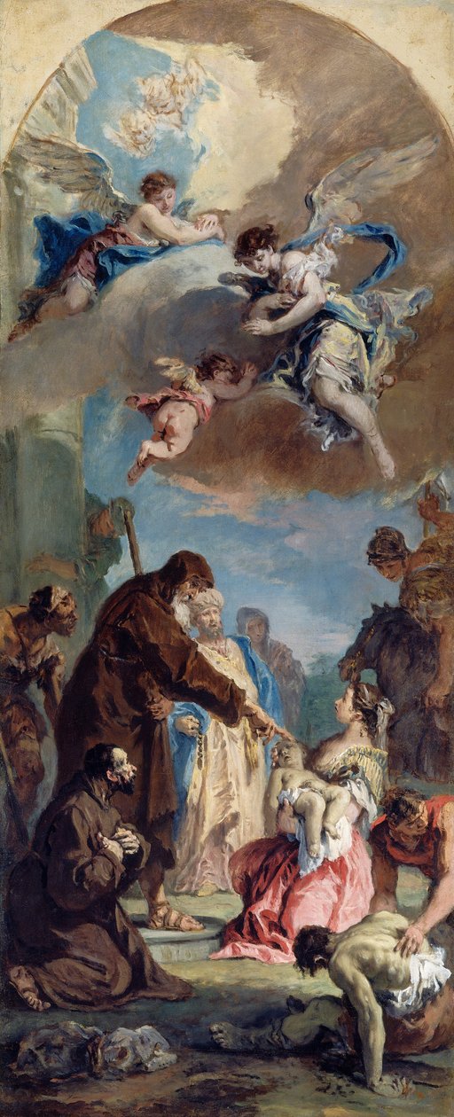 Cud św. Franciszka z Paola autorstwa Sebastiano Ricci