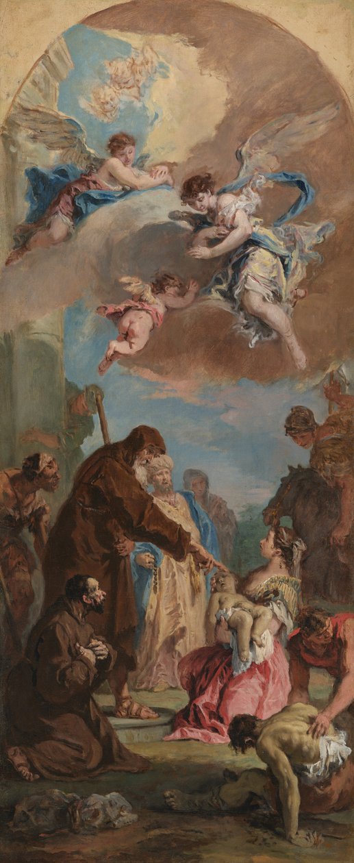 Cud świętego Franciszka z Paoli autorstwa Sebastiano Ricci