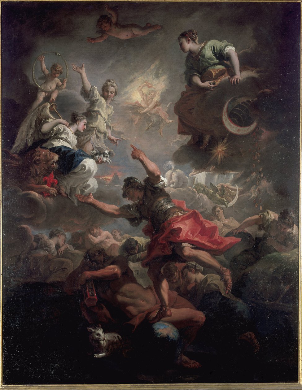 Alegoria Toskanii (olej na płótnie) autorstwa Sebastiano Ricci
